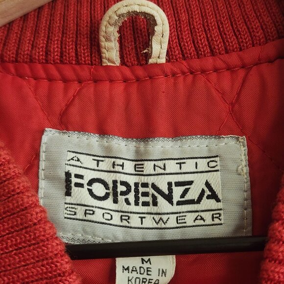 Vintage Forenza Jacket Mens Medium Old Friend University 58 Varsity 80s - Picture 8 of 16